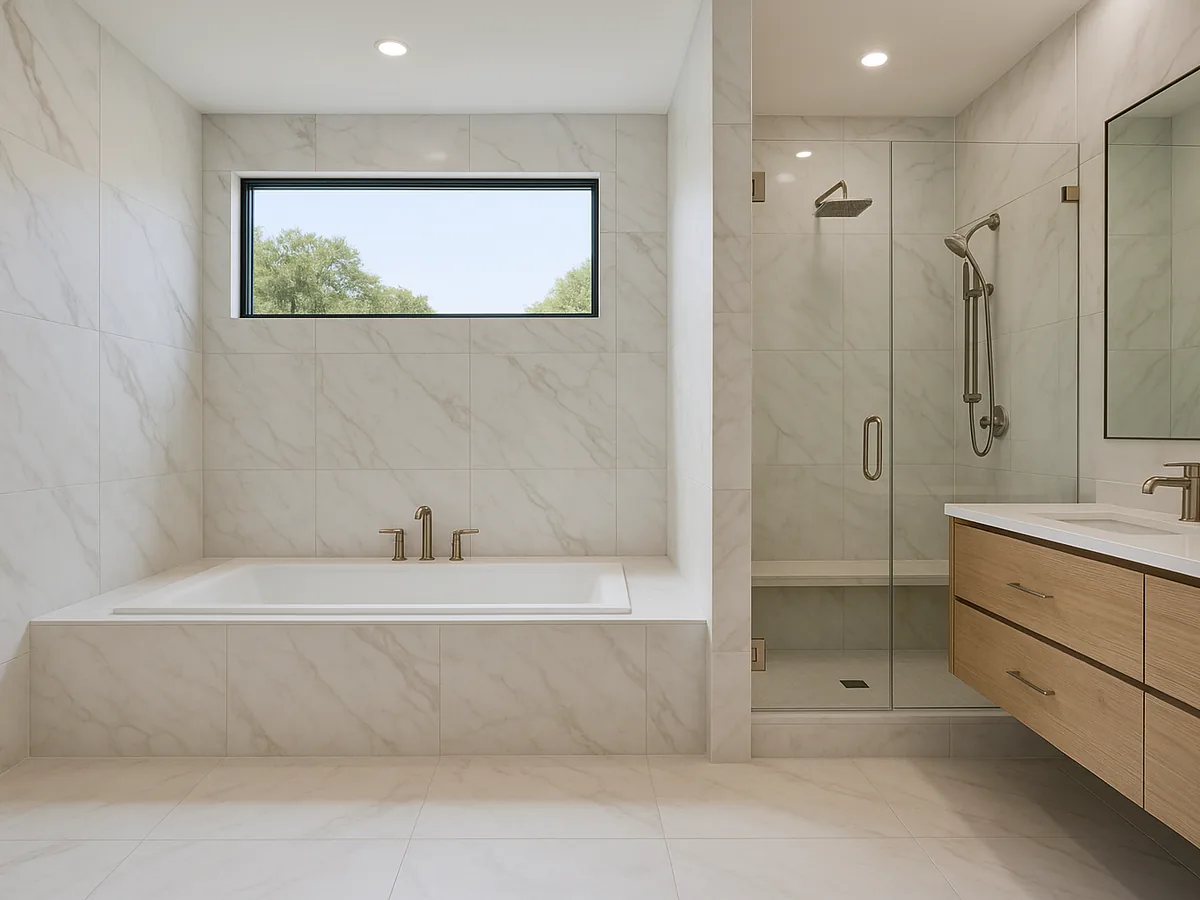 Spa-inspired master bath remodel