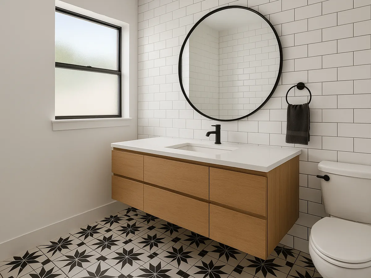 Modern guest bath remodel