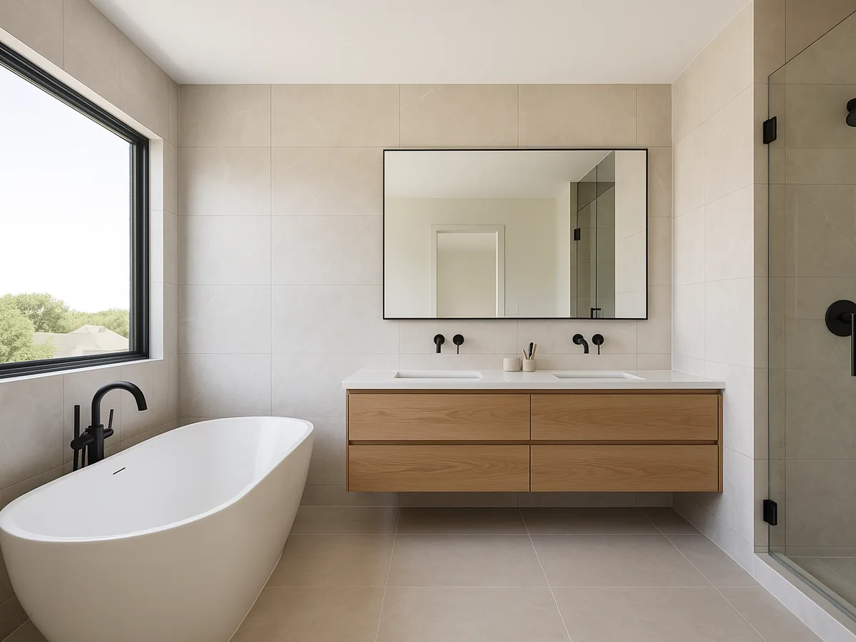 Luxury double vanity bathroom