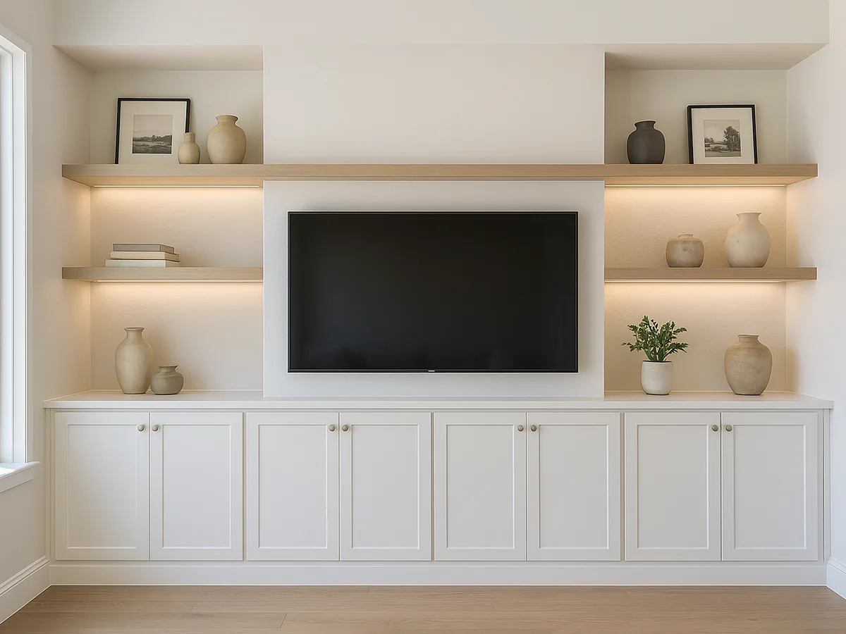 Built-in entertainment center