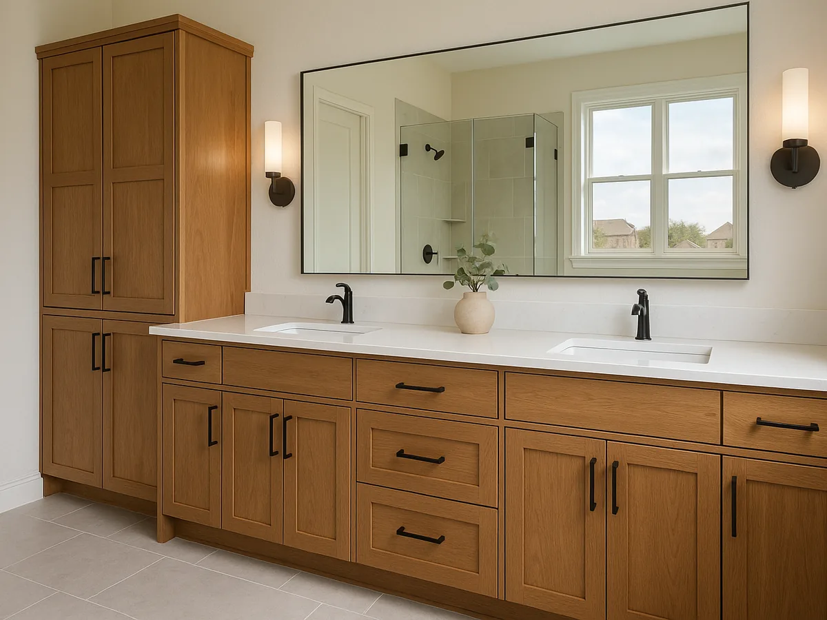 Custom built-in shelving