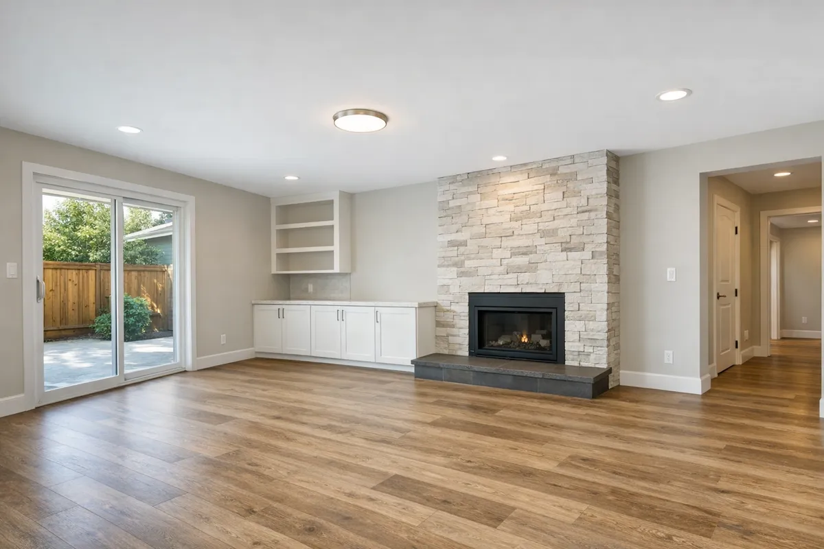 Disaster recovery insurance repair project after full interior restoration in Dallas-Fort Worth