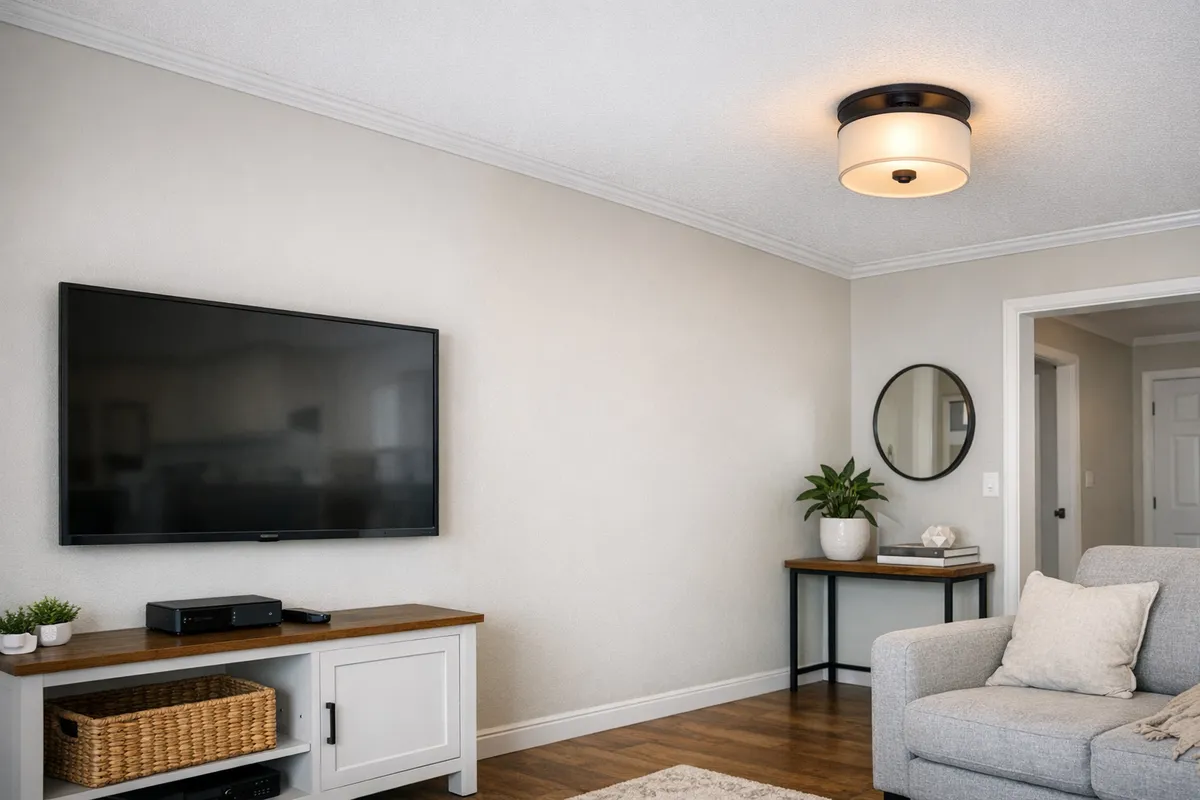 Handyman service project with completed repairs and fixture updates in Dallas-Fort Worth