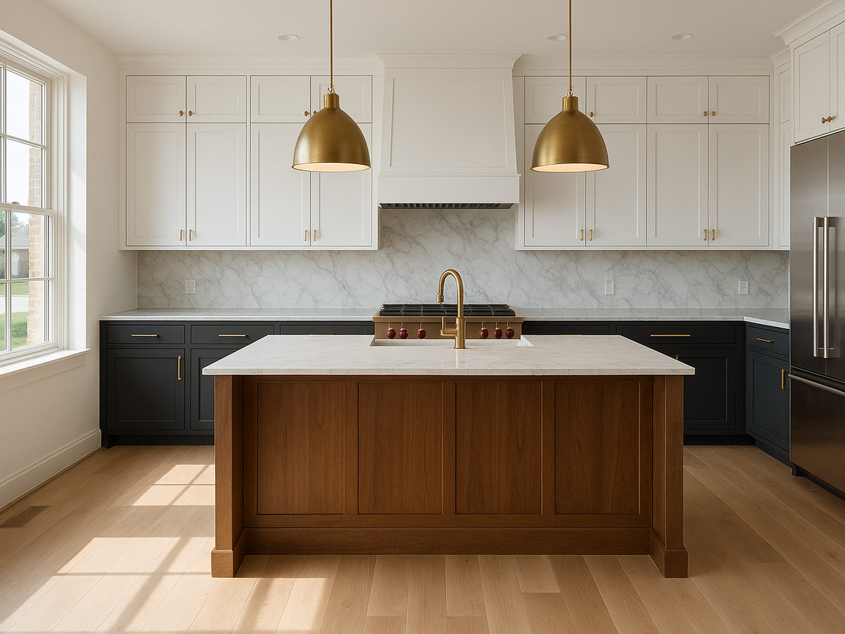 Charcoal and walnut kitchen remodel in Dallas-Fort Worth