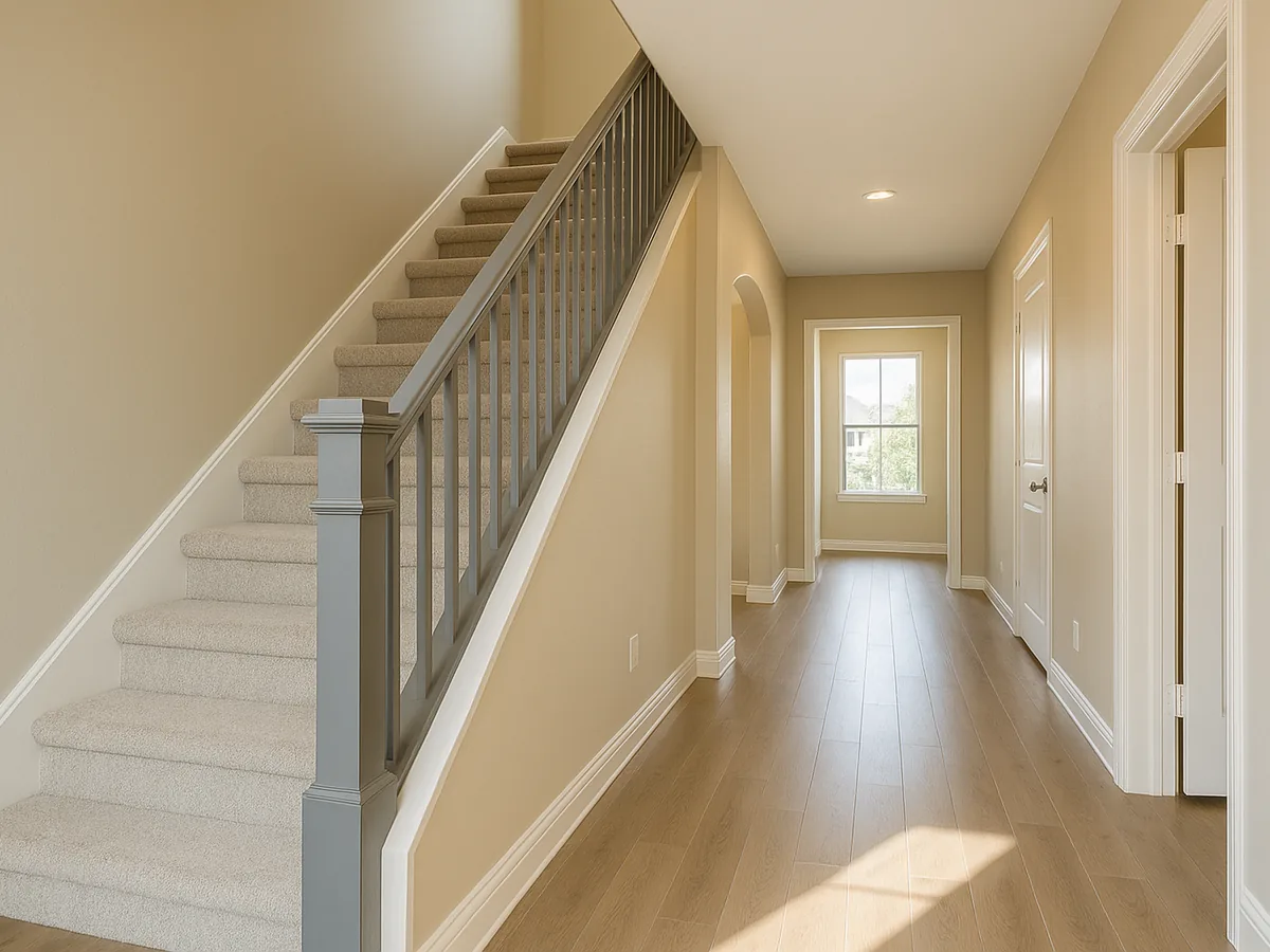 Staircase and hallway repaint in DFW