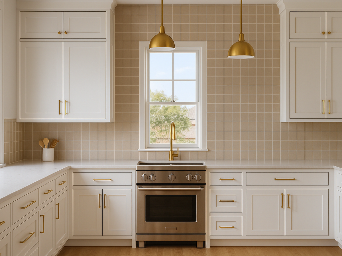 Modern kitchen backsplash tile in Dallas-Fort Worth