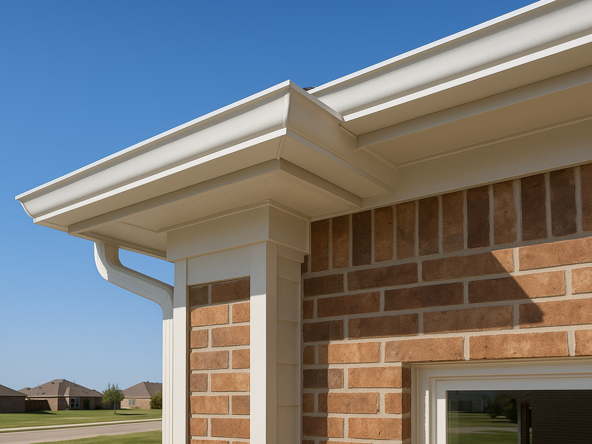 Soffit and gutter repair detail