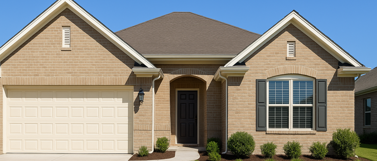 Restored home exterior after insurance repairs