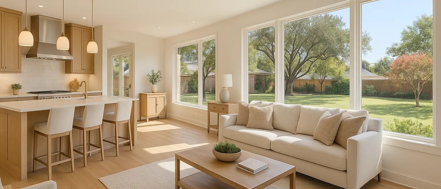 Open concept living renovation