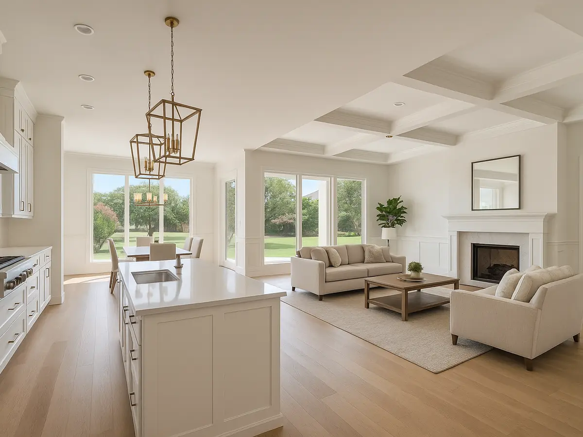 Open concept renovation with cohesive finishes and bright living spaces